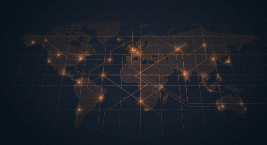 World map logistics background